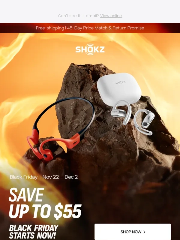 Shokz - ? Black Friday starts now! Save up to $55!