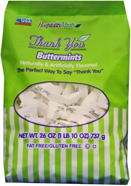 Hospitality Mints Thank You Buttermints Candies