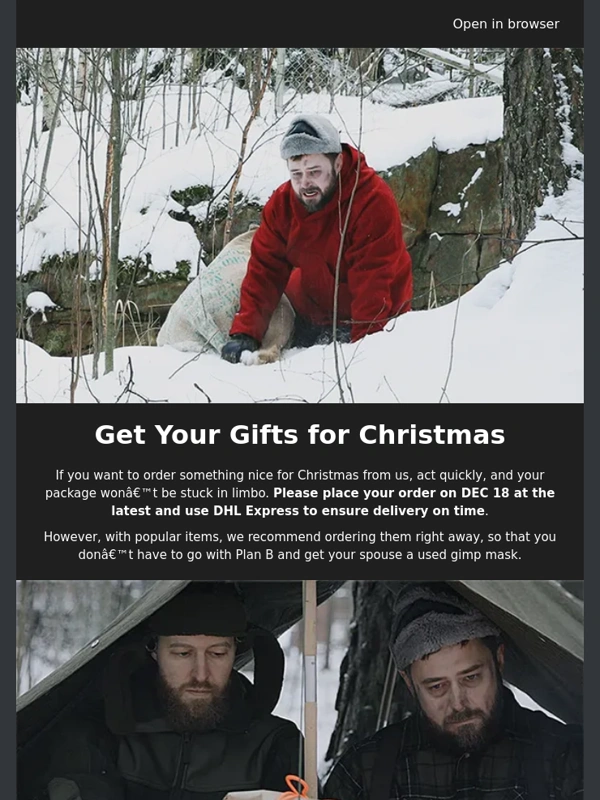 Varusteleka - Get Your Gifts for Christmas