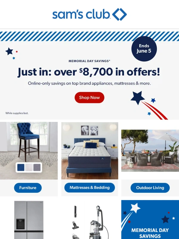 Sam's Club - Memorial Day savings are here!