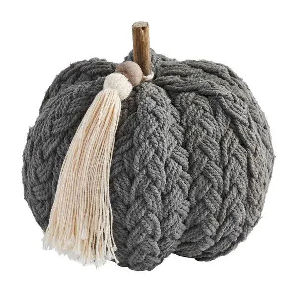 Mud Pie Braided Rope Pumpkin