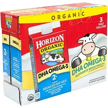 Horizon Organic 2% Milk 64 oz Carton (3/Carton)