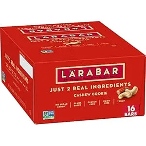[S&S] $10.83: 16-Pack 1.7-Oz LÄRABAR Gluten Free Vegan Fruit & Nut Bar (Cashew Cookie) at Amazon (67.7￠ each)