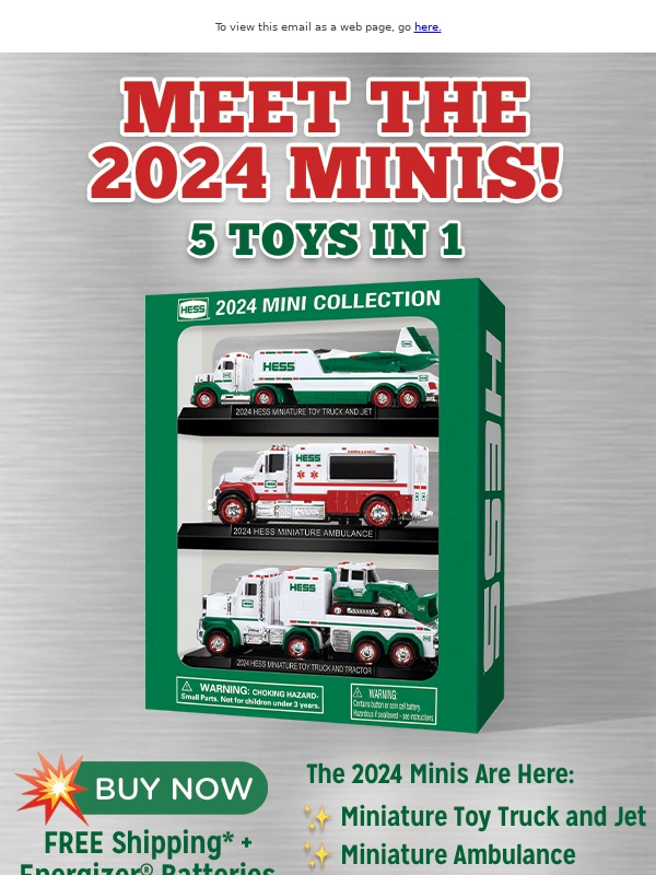 Hess Toy Truck - ?ON SALE NOW: 2024 Hess Minis!