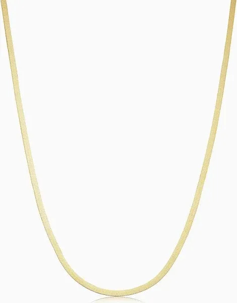 Oradina Women's Gold Park Avenue Herringbone Chain