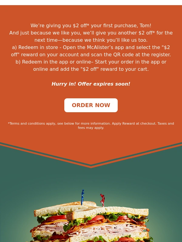 McAlister's Deli - Don't miss these Rewards