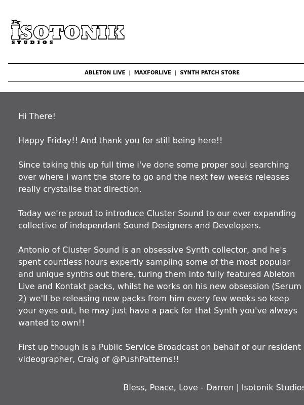 Ableton Live - NEW RELEASES: Introducing Cluster Sound!