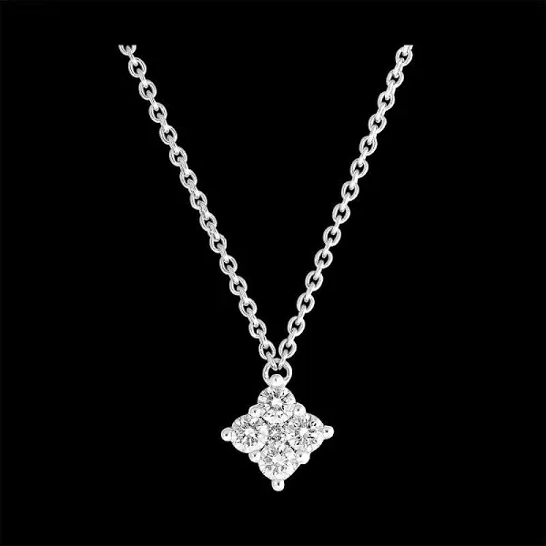 Dina White Gold 9 Carat Diamond Necklace