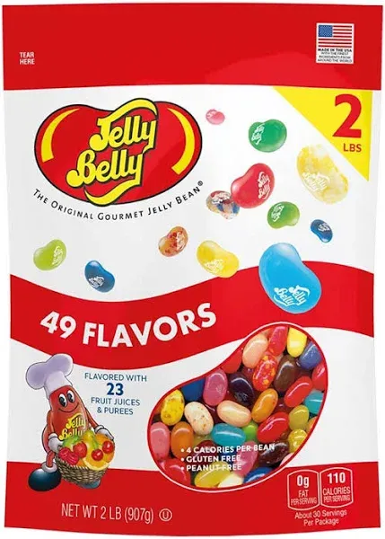 Jelly Belly Jelly Beans Stand-Up Bag Assorted 32 oz