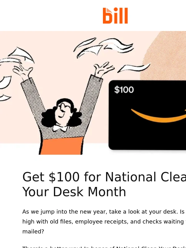 Bill - Celebrate National Clean Your Desk Month