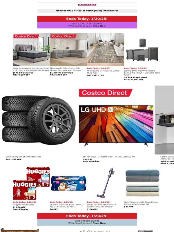Costco Travel - Savings End Today! Shop Warehouse and Online Savings Before They're Gone!