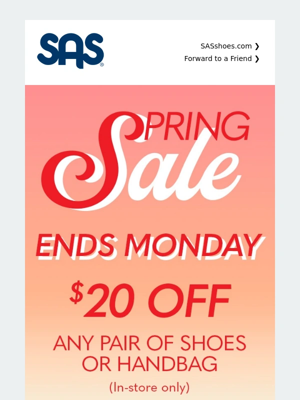 SAS Shoes - Spring Sale,Ends Tomorrow!