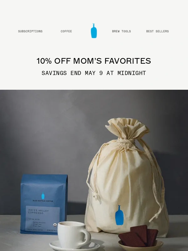 Blue Bottle Coffee - Last Call: Save 10% on Gifts