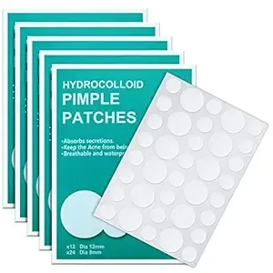 180-Count PICcircuit Hydrocolloid Pimple Patches for face Invisible Zit Patches for Face Pimple Patch Acne Spot Treatment Patch Blemish Patches Cover Patches Stickers