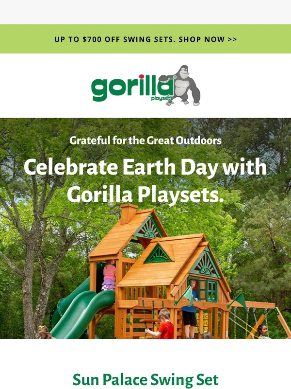 Gorilla Playsets - ? Celebrate Earth Day with Outdoor Play