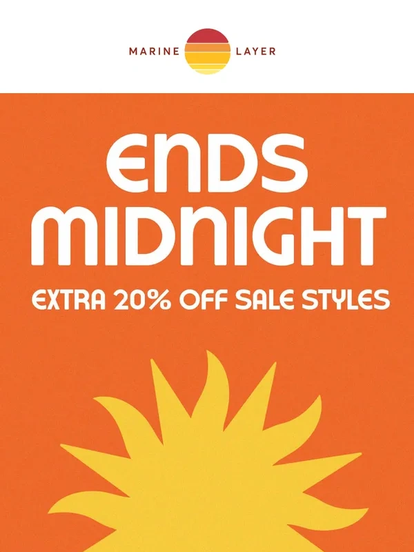 Marine Layer - Extra 20% Off Ends Tonight ☀️