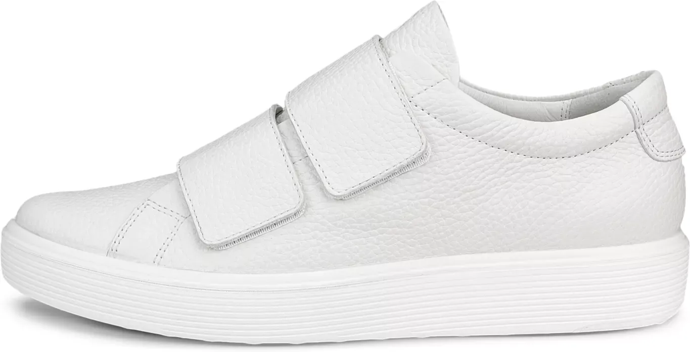 ECCO Soft 60 - Women's Leather Two - Strap Sneaker - White