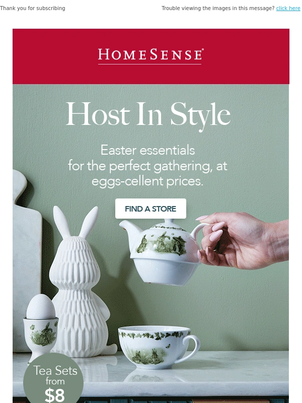 HomeSense - Hop to it! Easter is almost here! ?