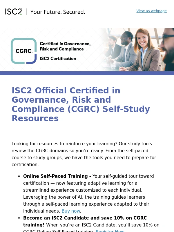 Isc2 - Tools to Help You Study Smarter for CGRC