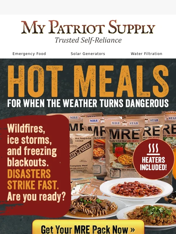 My Patriot Supply - Weather Is Unpredictable — Your Meals Shouldn’t Be