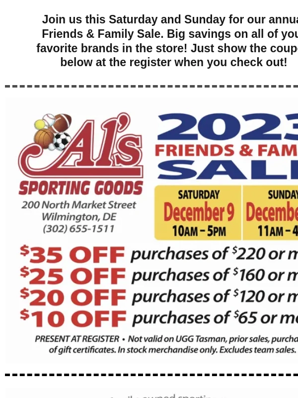 Al's Sporting Goods - Hey Friend