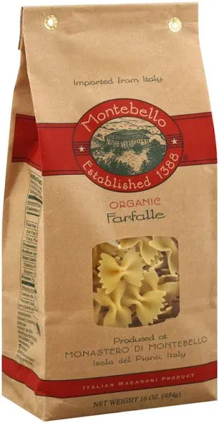 Montebello Farfalle Organic Pasta