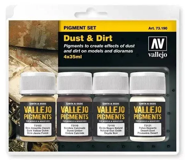 Vallejo Dust and Dirt Pigment Powder Set