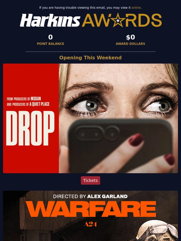 Harkins Theatres - Thrillers?Action?Spies?Family ?