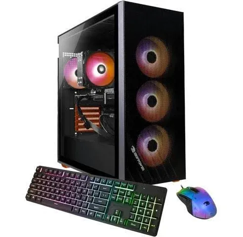 iBUYPOWER Scale Orange Gaming PC Desktop