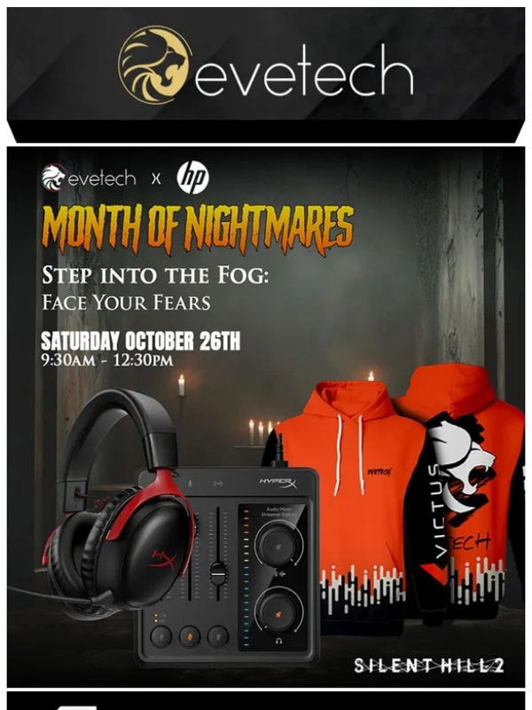 Evetech - Evetech x HP Presents: Enter the Fog – Silent Hill 2 Livestream & Haunting Giveaway Awaits!