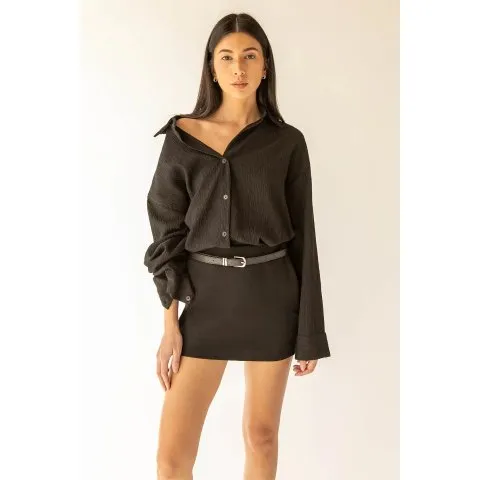 Oak + Fort PONTE KNIT MINI SKIRT
