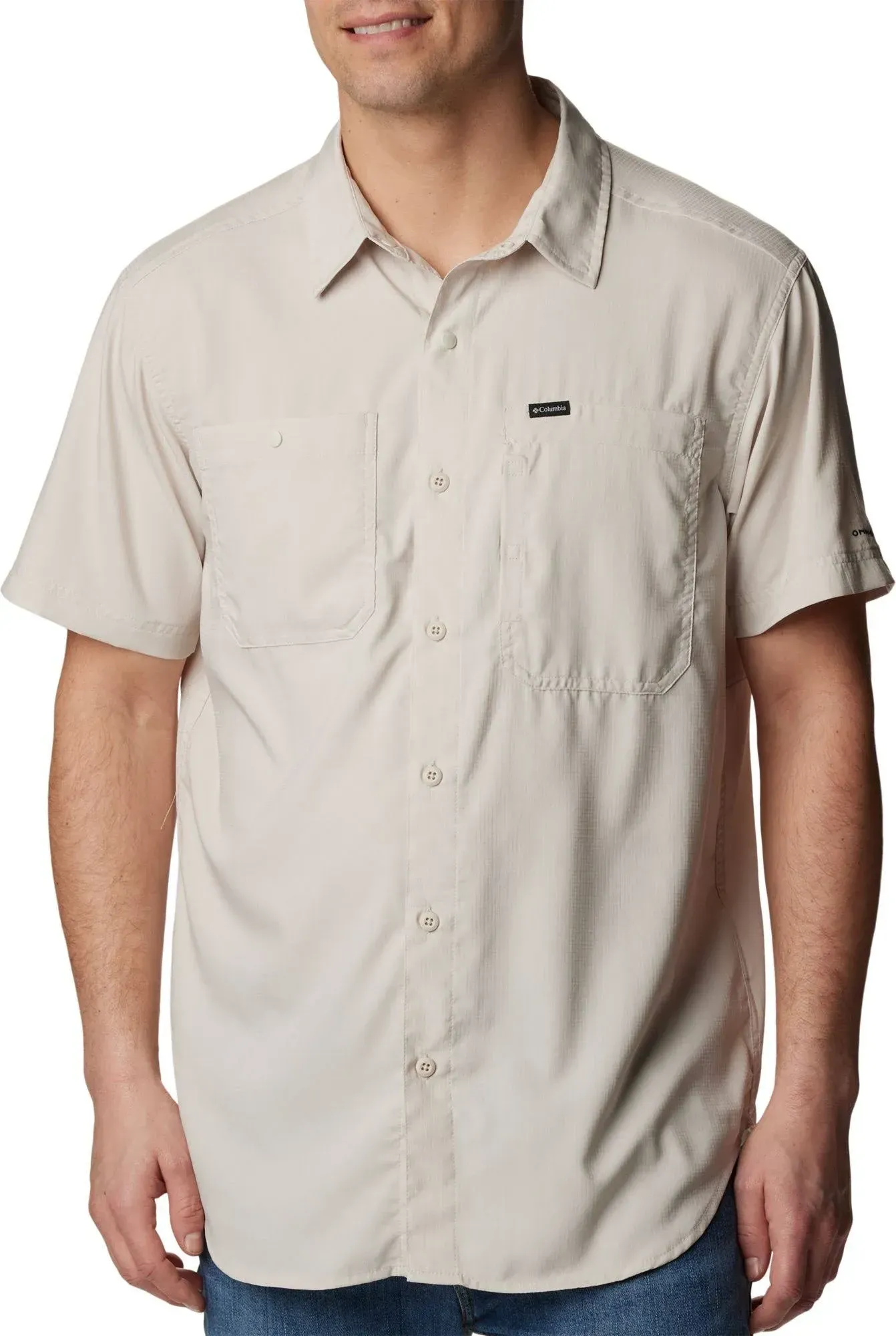 Columbia Men's Silver Ridge Utility Lite Short Sleeve, Dark Stone / L