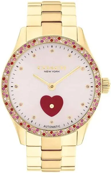 Coach Women's Brooks Automatic Crystal-Set Bezel