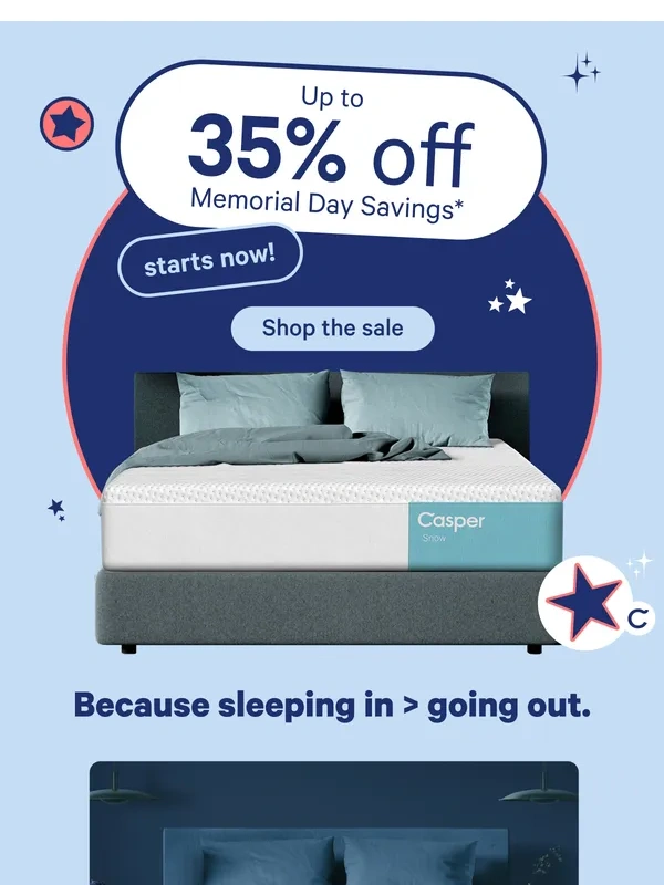 Casper - Up to 35% off everything!