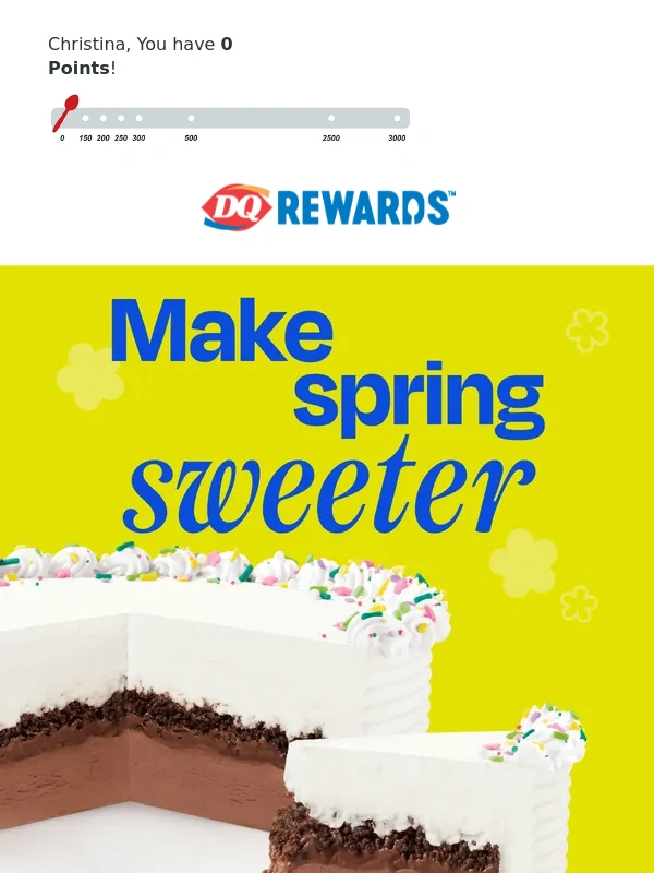 DQ - Spring cakes are here