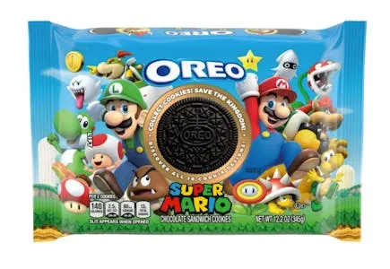 Super Mario Oreo Chocolate Sandwich Cookies, Limited Edition, 12.2 oz