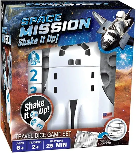 MasterPieces Space Mission Shake It Up! Dice Game