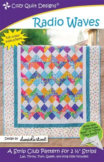 Cozy Quilt Designs Radio Waves Quilt Pattern