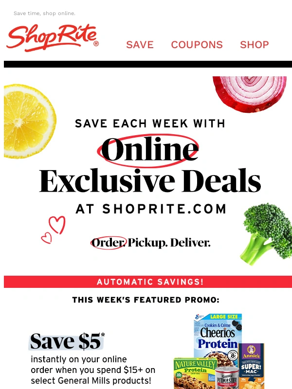 Shoprite - Online savings start here ➡️ Save $10 + don't miss out on this exclusive deal!