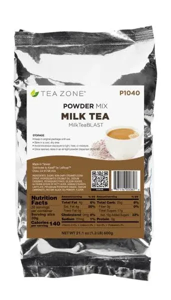Tea Zone Milk Tea Premium Powder Mix Boba Bubble Tea