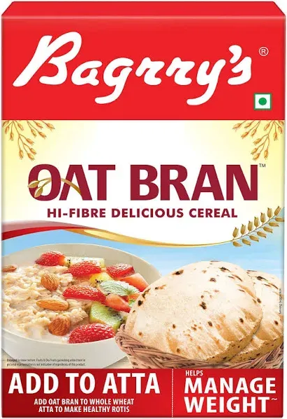 Bagrry's Oat Bran 200 gms (Pack of 2)
