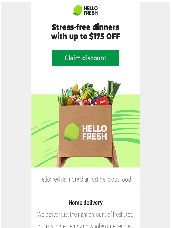 HelloFresh - Enjoy home-cooking,simplified