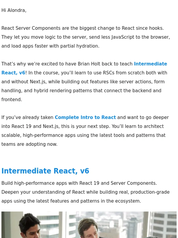 Frontend Masters - ⚛️ Intermediate React,v6: Learn React Server Components with Holt