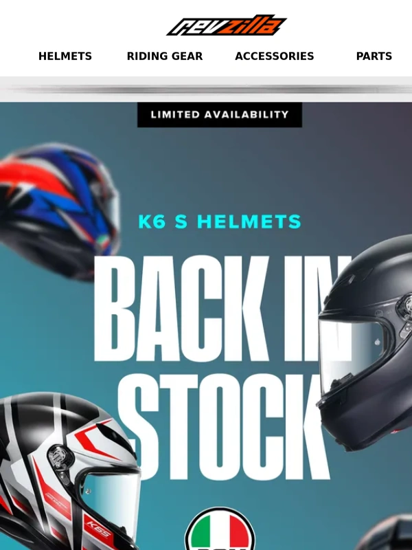 Revzilla - This Top-Rated Helmet Is BACK IN STOCK!