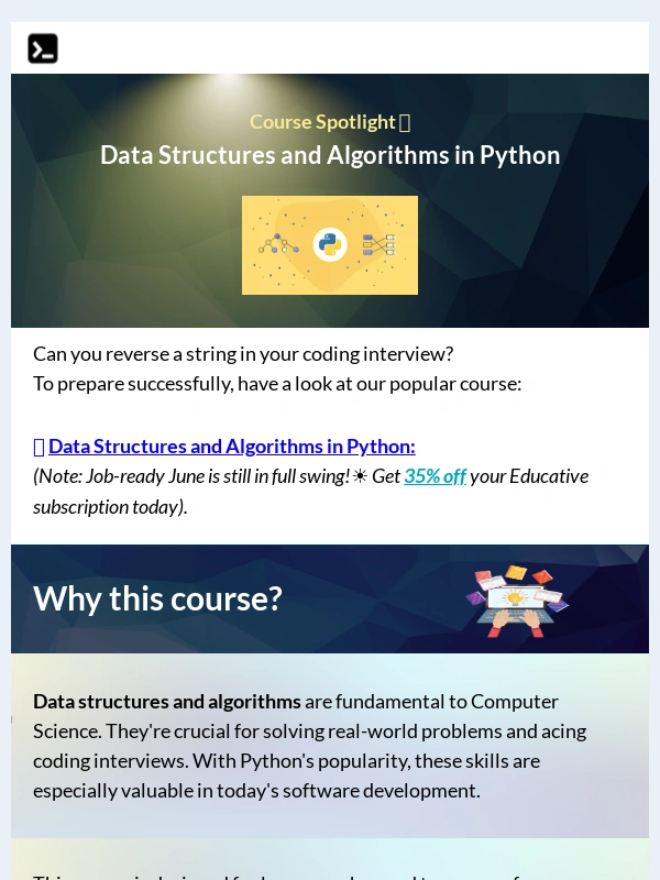 Educative - Ace your Data Structures and Algorithms interview!
