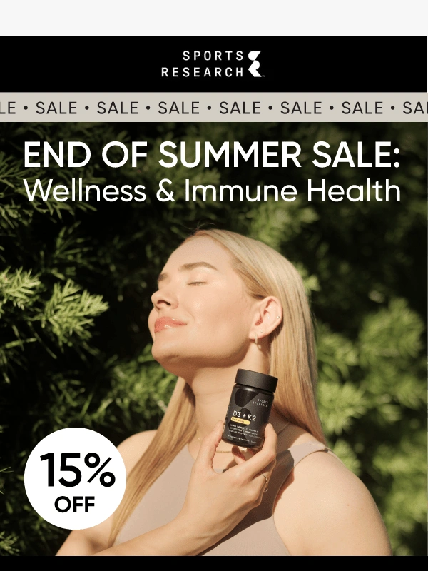 Sports Research - Strengthen Your Immune System for 15% OFF ❗️