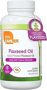 90-Count Zahler Organic Flaxseed Oil Softgels (1000mg) $4.97 w/ S&S + Free Shipping w/ Prime or on $35+