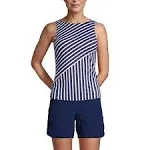Women's High Neck UPF 50 Sun Protection Modest Tankini Swimsuit Top