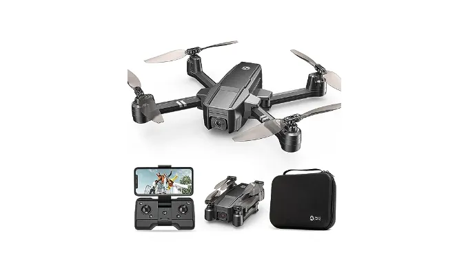 Holy Stone HS440 Foldable FPV Drone with 1080P WiFi Camera for Adult Beginners and Kids; Voice Gesture Control RC Quadcopter with Modular Battery for long flight time, Auto Hover, Carrying Case