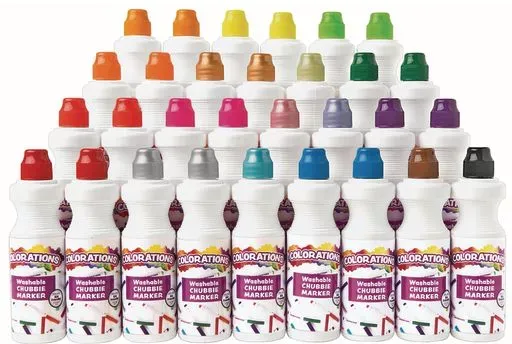 Colorations Washable Chubbie Marker Classroom Value Pack - Set of 30